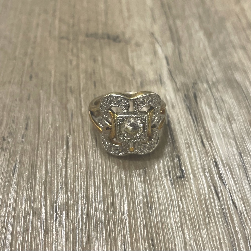 Stunning Two Tone Ring - image 1